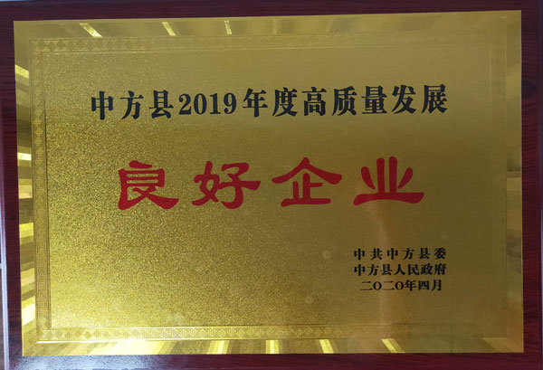 2019年高质量发展良好企业